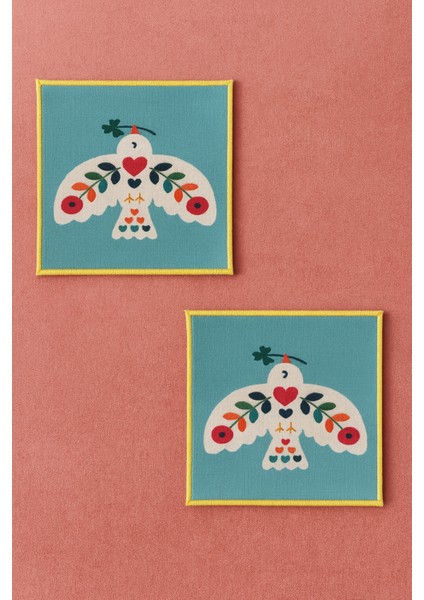 2’li Dijital Baskılı Nakış Detaylı Kokteyl Peçete Ds2 fiyatları