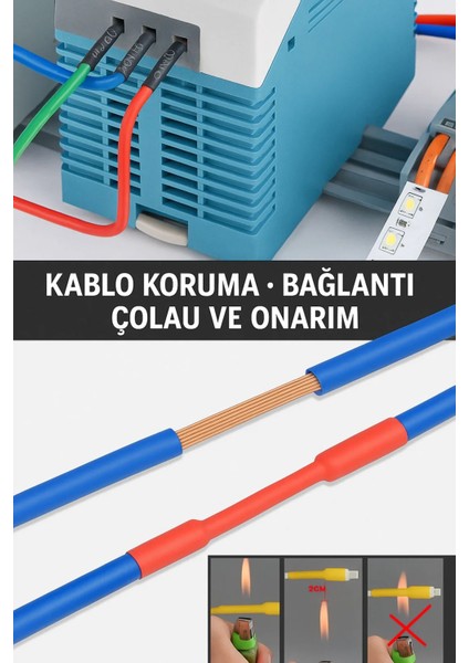 560 Parça Isıyla Daralan Seti – Kablo Koruyucu, Yalıtım ve Tamir Kılıfı Kutulu fiyatları