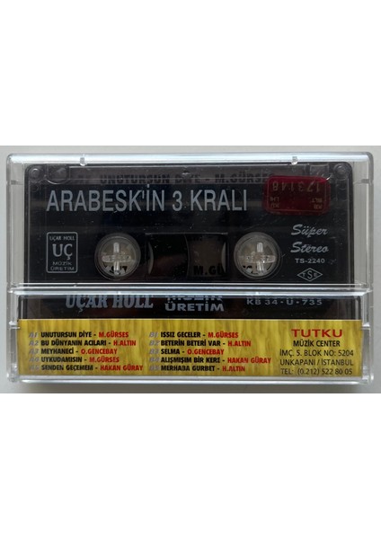 Arabesk'in 3 Kralı Müslüm Gürses Orhan Gencebay Hüseyin Altın Kaset (Orjnal Dönem Baskı Kaset) fiyatları