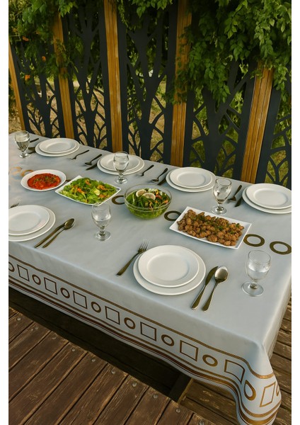 Lüks Pvc Masa Örtüsü Su Geçirmez Silinebilir Altın Desenli Sofra Örtüsü Dayanıklı Kaymaz Şık Tasarım fiyatları