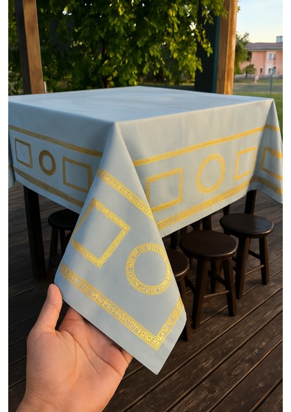 Lüks Pvc Masa Örtüsü Su Geçirmez Silinebilir Altın Desenli Sofra Örtüsü Dayanıklı Kaymaz Şık Tasarım modelleri