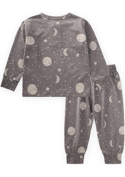 Baskılı Pijama Takım 1-8 Yaş Gri fiyatları