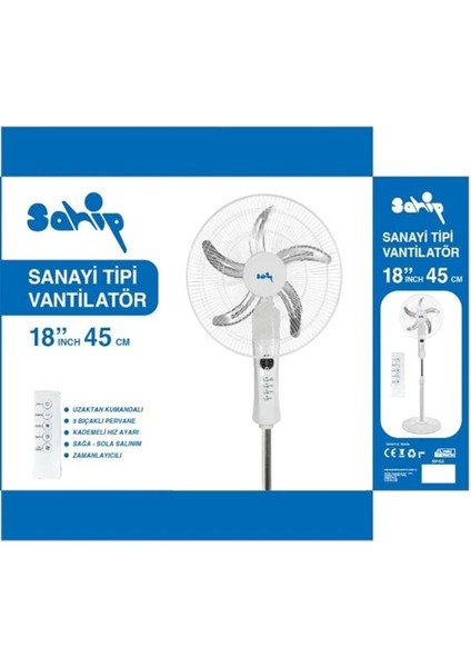 Sp-20 18 Inç Sanayi Tipi Vantilatör