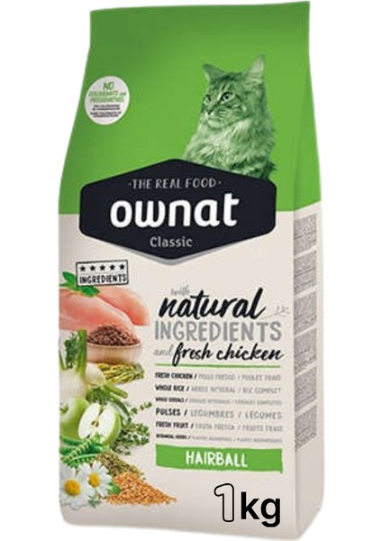 Hairball Açık Tavuklu 1 kg Kedi Maması