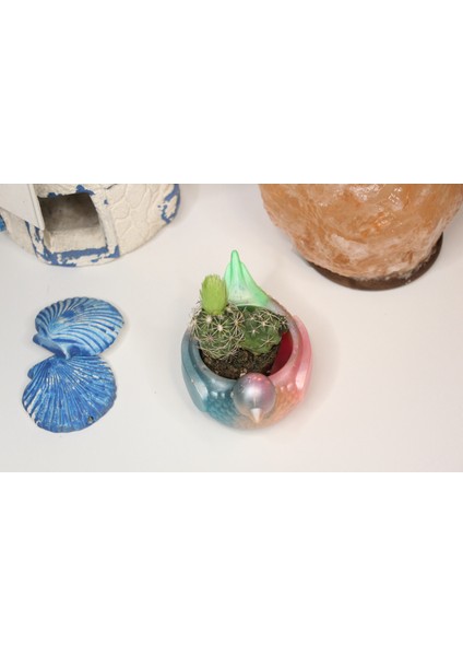 El Yapımı Epoksi Reçine Şık Tasarım Saksı/dekoratif Objeler (Çiçeksiz) - Kadın Emeği fırsatları