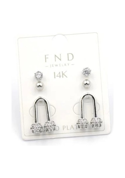 Çoklu Taşlı Küpe - Gümüş fiyatları