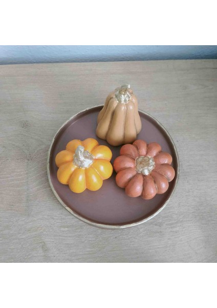 Dekoratif El Yapımı Kabak Biblo Seti – Cadılar Bayramı