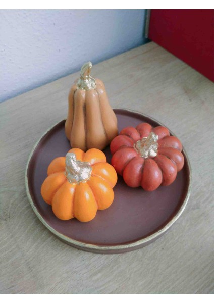 Dekoratif El Yapımı Kabak Biblo Seti – Cadılar Bayramı modelleri