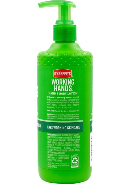 O’keeffe’s Working Hands El ve Vücut Losyonu 340GR modelleri