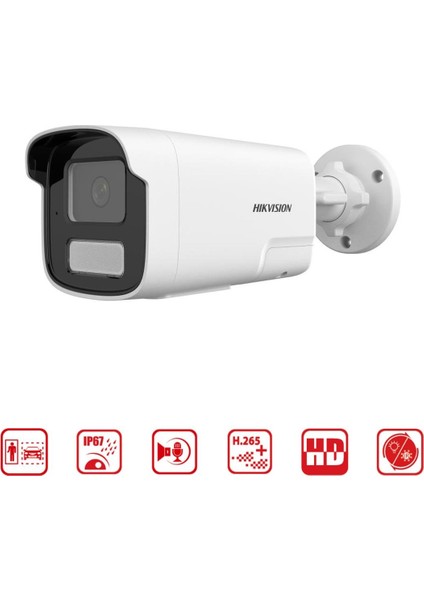 DS-2CD1T63G2-LIUF/SL - 6mp Bullet Kamera Smart Hybrid Light + Motion Detection + Live Guard