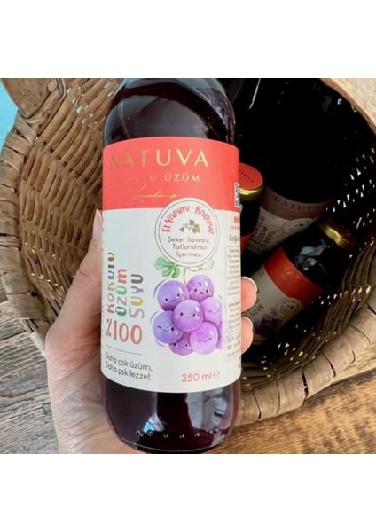 %100 Kokulu Üzüm Suyu Minikler 250 ml indirimleri