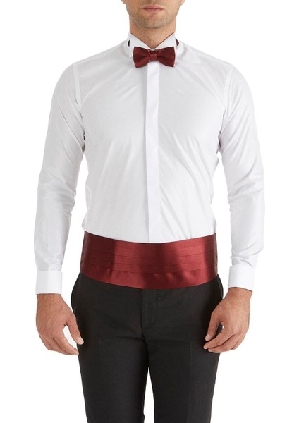 Gk 148 Slim Fit Beyaz Klasik Gömlek