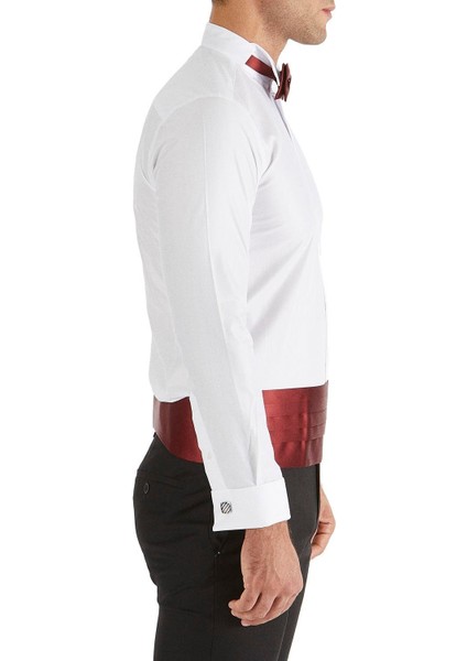 Gk 148 Slim Fit Beyaz Klasik Gömlek fiyatları