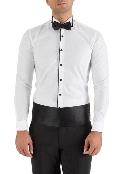 Gk 182 Çıkarılabilir Yakalı Klasik Stil Erkek Gömlek 99Hsklg182