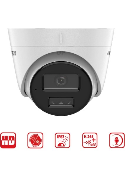 DS-2CD1323G2-LIUF - 2 Mp Smart Hybrid Light Turret Network Kamera