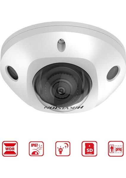 DS-2CD2523G2-LIS2U - 2mp Ir Mini Dome Acusense Kamera Acusense + Smart Hybrid Light
