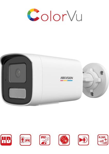 DS-2CD1T47G2H-LIUF/SL - 4mp Colorvu + Smart Hybrid Light Bullet Network Kamera