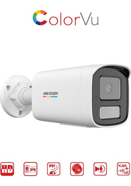 DS-2CD1T47G2H-LIUF/SL - 4mp Colorvu + Smart Hybrid Light Bullet Network Kamera modelleri