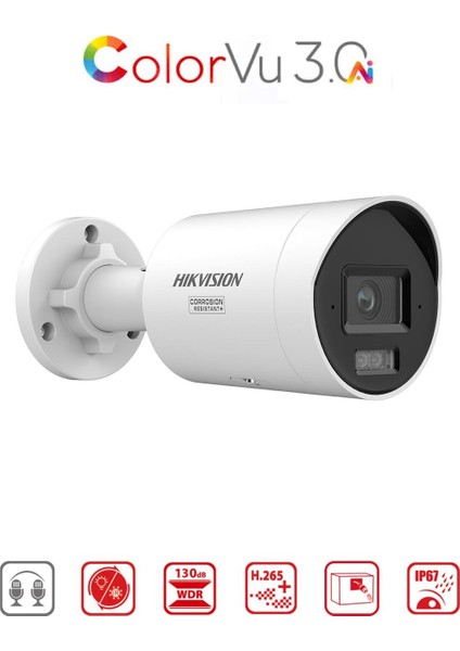 DS-2CD2047G3-LI2UY/SL - 4m Colorvu + Smart Hybrid Bullet Network Kamera Live Gaurd Wdr fırsatları