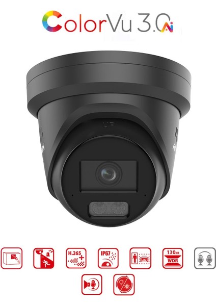 DS-2CD2347G3-LIS2UY/SL - 4m Colorvu + Smart Hybrid Turret Network Kamera Live Gaurd Wdr fiyatları