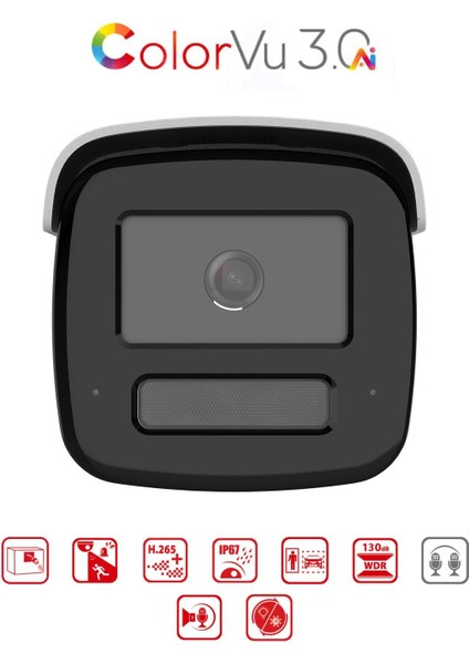 DS-2CD2T47G3-LIS2UY/SL - 4m Colorvu + Smart Hybrid Bullet Network Kamera Wdr fiyatları