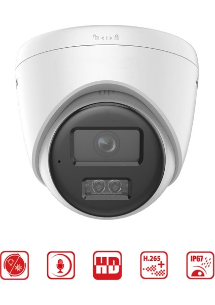 DS-2CD1363G2-LIUF - 6mp Turret Kamera Smart Hybrid Light + Motion Detection
