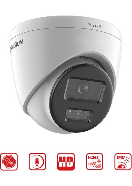 DS-2CD1363G2-LIUF - 6mp Turret Kamera Smart Hybrid Light + Motion Detection modelleri