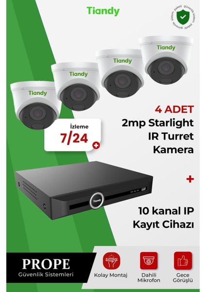 4 Kameralı Sistem Paketi