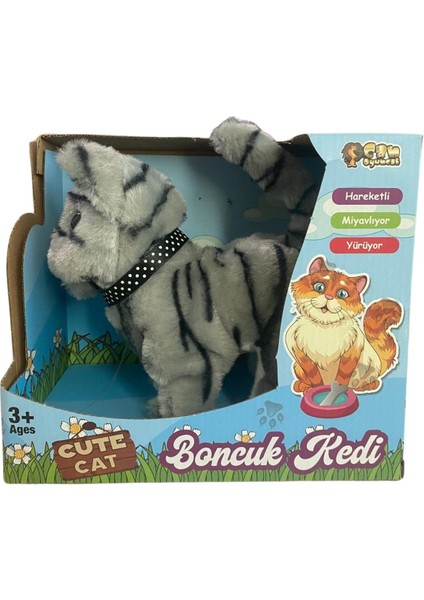 Yürüyen, Sesli Hareketli Sevimli Peluş Kedi - Sweet Cat