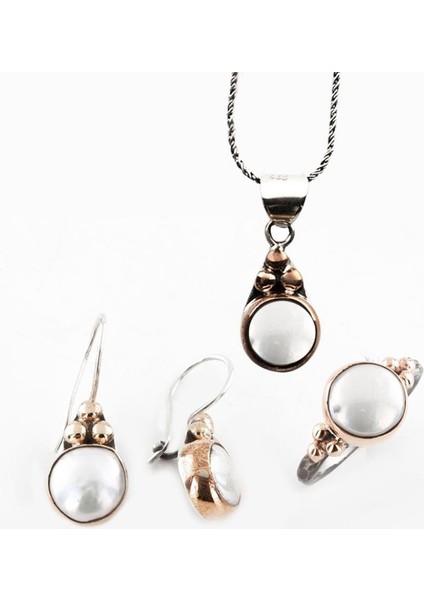 Incili Gümüş Otantik Set