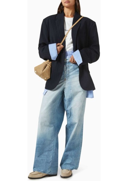 Oversized Blazer - Kırmızı - 97% Viskon, 3% Elastan - Modern Katmanlı Tasarım fiyatları