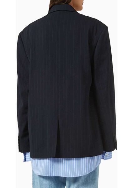 Oversized Blazer - Kırmızı - 97% Viskon, 3% Elastan - Modern Katmanlı Tasarım modelleri