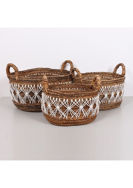 Mylamp Ürgüp 50X40X35 Cm. Doğal Abaka El Yapımı Oval Sepet Xl modelleri