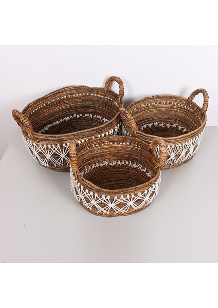 Mylamp Ürgüp 50X40X35 Cm. Doğal Abaka El Yapımı Oval Sepet Xl fırsatları