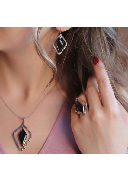 Safir Taşlı Otantik Tasarım Set