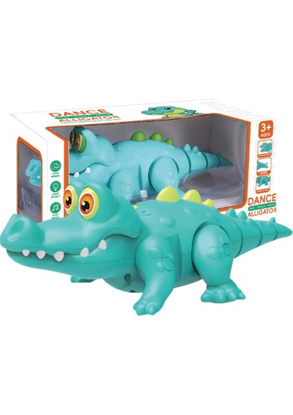 Emeklemeye Yardımcı Pilli Işıklı Müzikli Yürüyen Tatlı Timsah