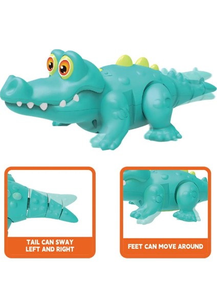 Emeklemeye Yardımcı Pilli Işıklı Müzikli Yürüyen Tatlı Timsah modelleri