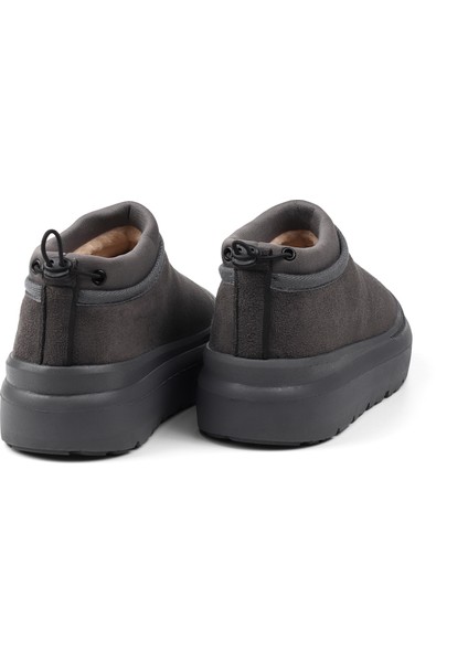 Kadın Füme Süet Içi Kürklü Bot - Kalın Tabanlı, Rahat, Kaymaz, Günlük ve Kışlık fiyatları