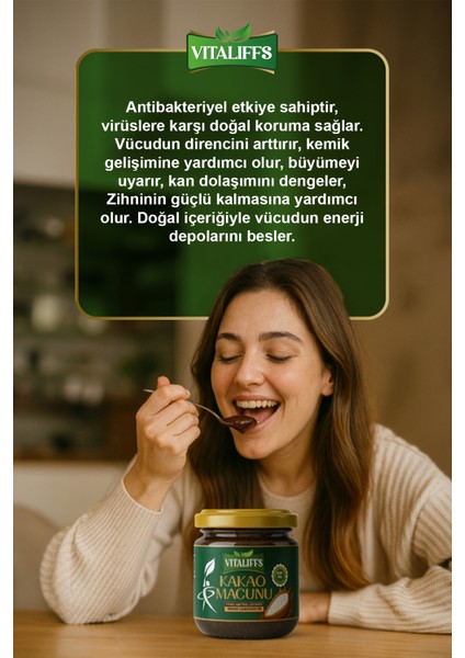 Kilo Almaya Yardımcı Kakaolu Pekmez Vitamin Arı Sütü Bitkisel Karışımlı Macun modelleri