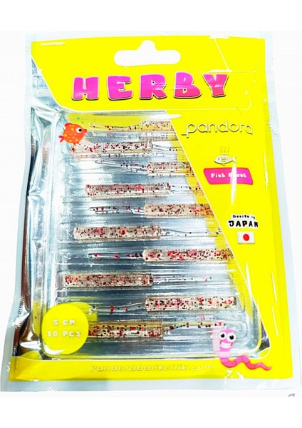 Herby Lrf Silicon 5 cm 10 Adet Red Berry