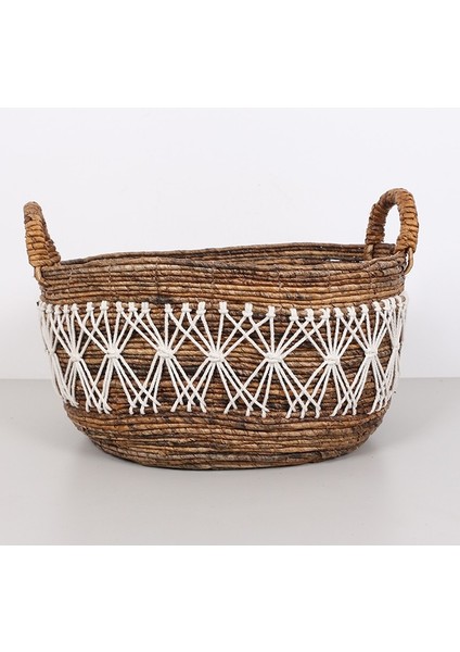 Mylamp Ürgüp 50X40X35 Cm. Doğal Abaka El Yapımı Oval Sepet Xl indirimleri