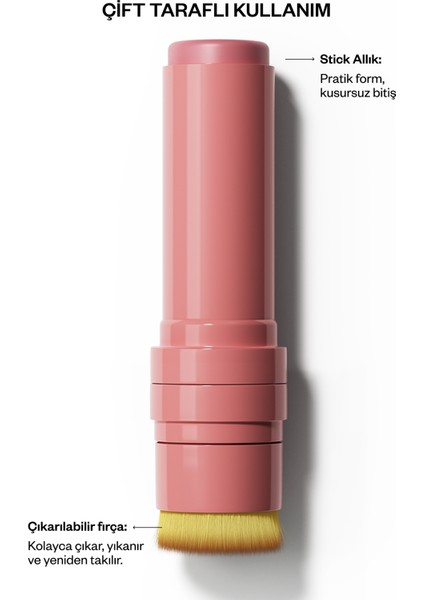 Allık Ruj Göz Farı Kiss&blush | Nemlendirici Makyaj Makeup | Stick | Seramid Skualen Vitamin E fiyatları
