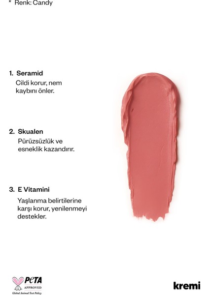 Allık Ruj Göz Farı Kiss&blush | Nemlendirici Makyaj Makeup | Stick | Seramid Skualen Vitamin E modelleri