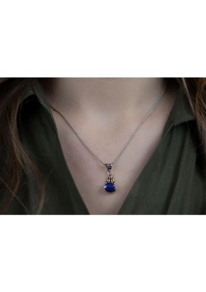 Kök Safir Taşlı Gümüş Otantik Set fırsatları