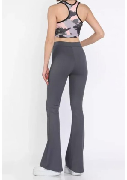 Yüksek Bel Kemerli Ispanyol Geniş Paça Dalgıç Kumaş Tayt fiyatları