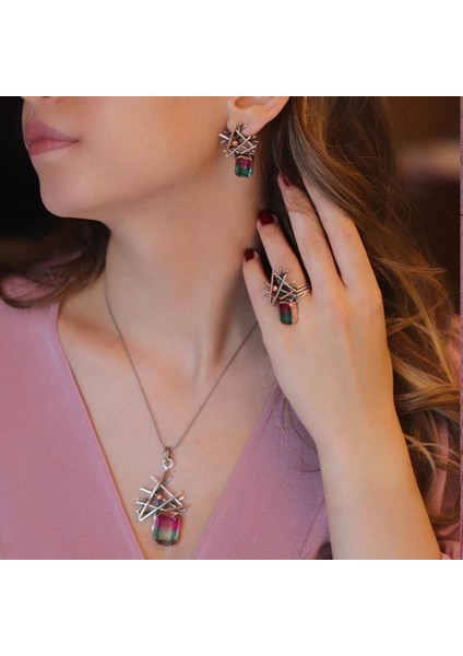 Mistik Taşlı Otantik Tasarım Set