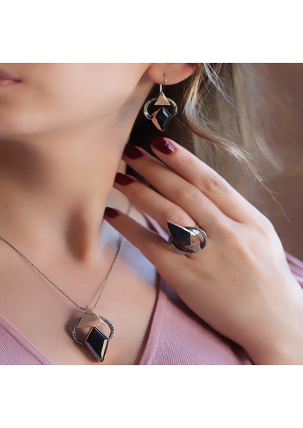 Safir Taşlı Otantik Tasarım Set