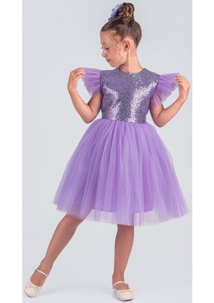 Tüllü Kız Çocuk Kpl Elbise MNK0526 fiyatları