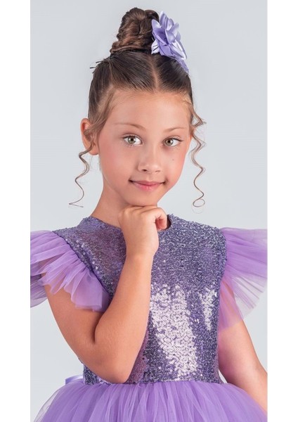 Tüllü Kız Çocuk Kpl Elbise MNK0526 modelleri