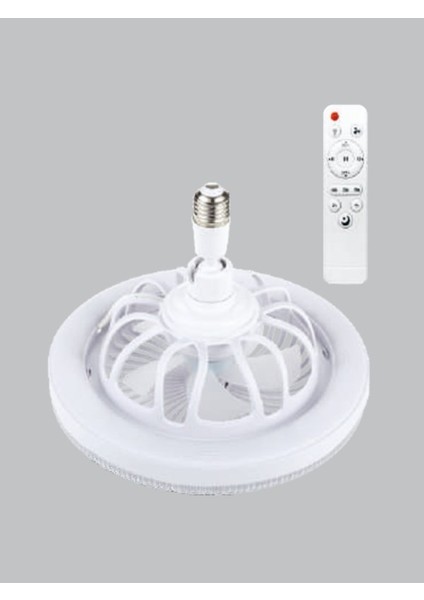 Hzr Fanlı Uzaktan Kumandalı LED Ampul E27 40W indirimleri